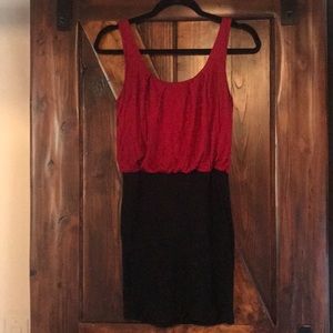 Black and red dress